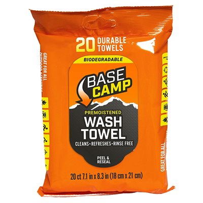 "Camp Wash Towels - 7"" x 8"" - Biodegradable"