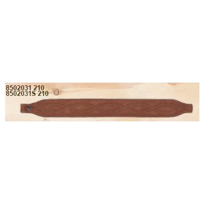 Mahogany Suede Leather Long Taper Sling with Figure-8 Stitch
