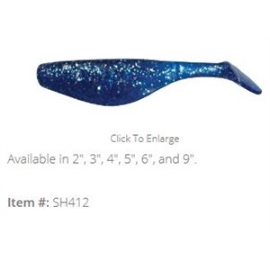 "4"" SHAD / BLUE SILVER (10 PACK)"