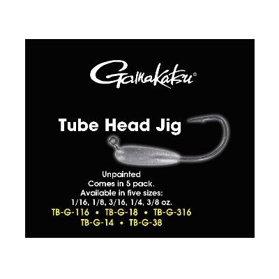 TUBE HEAD JIG 1 / 4 OZ / NON PAINT (PAQ. 5)