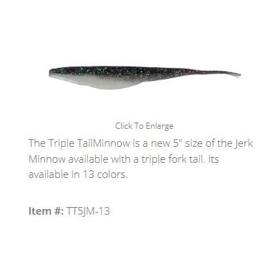 5" Triple Tail Jerk MinnowEufaula Special
