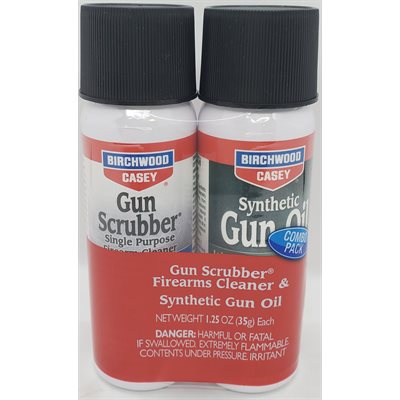 GUN SCRUBBER® 1.25 OZ & SYNTHETIC GUN OIL 1.25 OUNCE AEROSOL