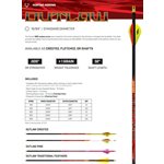OUTLAW PINK FLETCHED ARROWS- .005'' 6 PACK 500