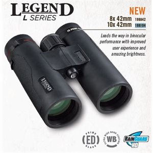10X42 Legend L-Series Black, Roof Rainguard HD, UWB, ED Glas