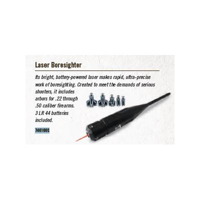 .22 - .50 Caliber - 5 Arbors Laser Boresighter, Clam