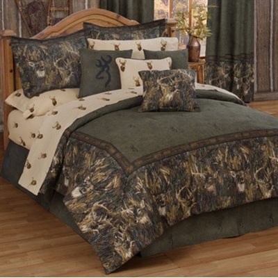 BROWNING WHITETAIL COMFORTER SET QUEEN