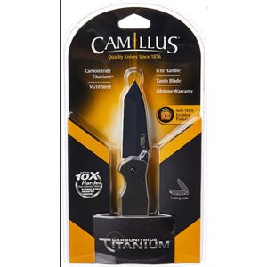 "Camillus 6.75"" Carbonitride Titanium™ Folding Knife - VG10