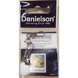 Danielson 2300SP-4 Ball Bearing Swivel w / Interlock Snap Nick