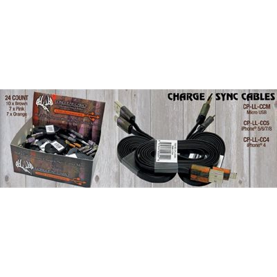 Longleaf camo charger / sync cable with micro