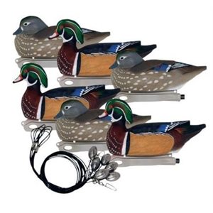 Pro-Series Pre-Rigged Wood Duck 6 Pack