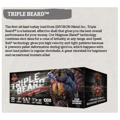 Triple Beard-12 gauge 3" 1.75 oz.-5,6,7-10 ct.
