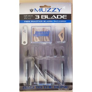 "Muzzy 125 Grain 3-Blade 1 3 / 16"" Cut (6 pack)"