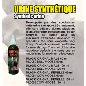 SYNTHETIC URINE COW MOOSE 120 ML