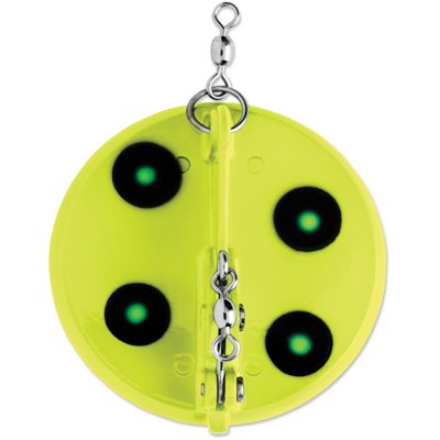 "0 Dipsy Diver 3-1 / 4"" Flo.Chartreuse / Green UV"