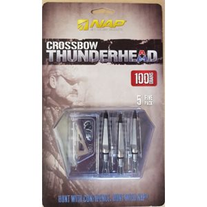 THUNDERHEAD 100 FOR CROSSBOW (5 PACK)