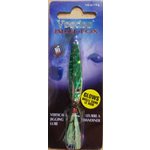 Voodoo Spoon 2"Nickel Plated / Green Prism Tape
