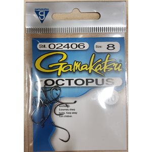 Octopus Hook NS Black #8 10PK