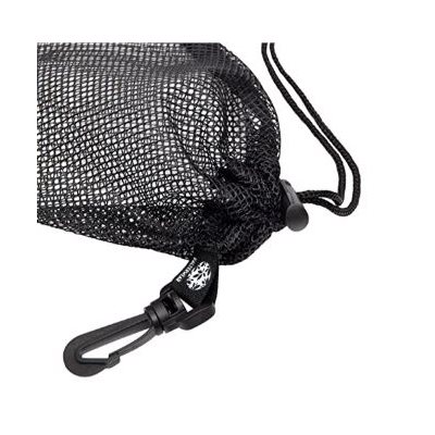 Mesh Drawstring Bag With Carabiner Clip - package of 10