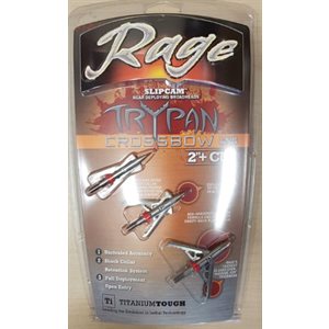 Rage Hypodermic Trypan Crossbow Broadhead Titanium construct