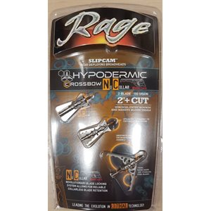 "Rage Hypodermic Crossbow NC 100gr 2"" Cut"