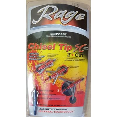Rage Chisel 2 Blade 100 gr. 2" with SC Technology