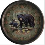 Clock 15-inch - Black Bear Lodge