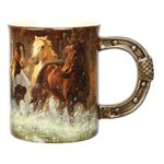 Ceramic Mug 3D 15oz - Horse Scene