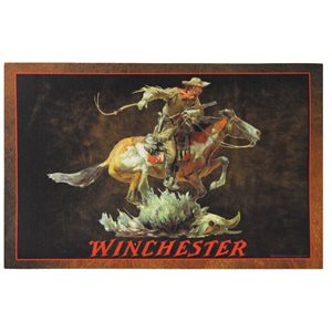 Door Mat Rubber 26in x 17in - Winchester Horse Rider