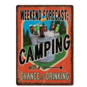Tin Sign 12in x 17in - Forecast Camping