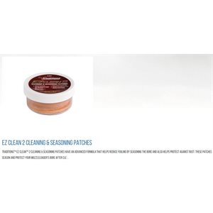 EZ Clean™ 2 Cleaning & Seasoning Patches .45-.58 cal, 50 / Jar