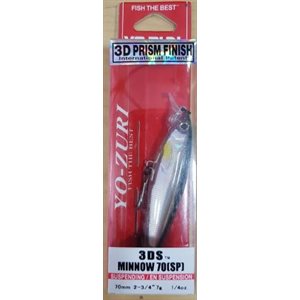 3DS MINNOW (SP) 70MM 2-3 / 4" HOLOGRAPHIC BLACK SILVER