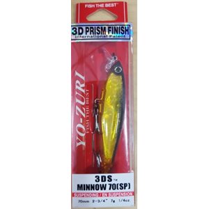 3DS MINNOW (SP) 70MM 2-3 / 4" HOLOGRAPHIC GOLD BLACK