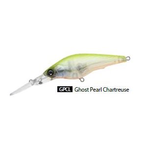 HARDCORE SHAD 75SP 75MM 3" GHOST PEARL CHARTREUSE