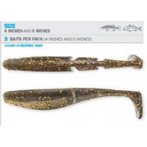 SCENTED PADDLERZ 4" BAD SHAD 5 PACK