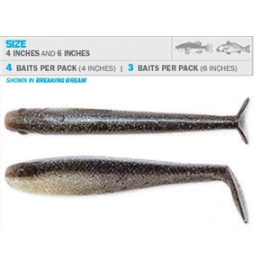 SWIMMERZ 4" SILVER SHAD 4 PACK