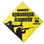 CORO SIGNS CHASSEUSE A L AFFUT 12X12