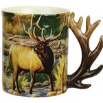 Ceramic Mug 3D 15oz - Elk Scene