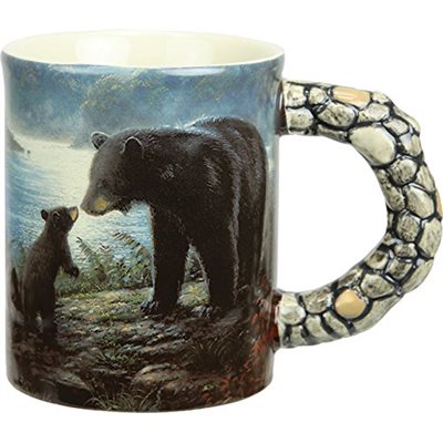 Ceramic Mug 3D 15oz - Bears Scene