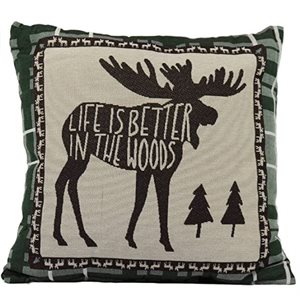 Tapestry Pillow 18in 2pk - Moose