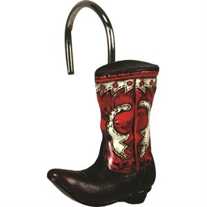 Shower Curtain Hooks - Cowboy Boot